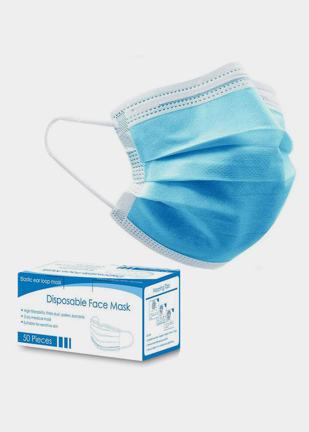 4 Layer Disposable Protective Mask [50-PACK]